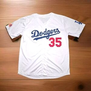 Cody Bellinger 35 Los Angeles Dodgers Jersey Mens Size XL White Short Sleeve 32"
